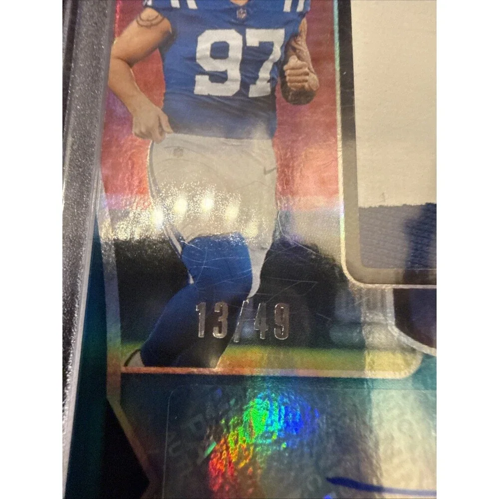 2024 Panini Certified Signatures Laiatu Latu /49 Colts Teal Rookie RPA